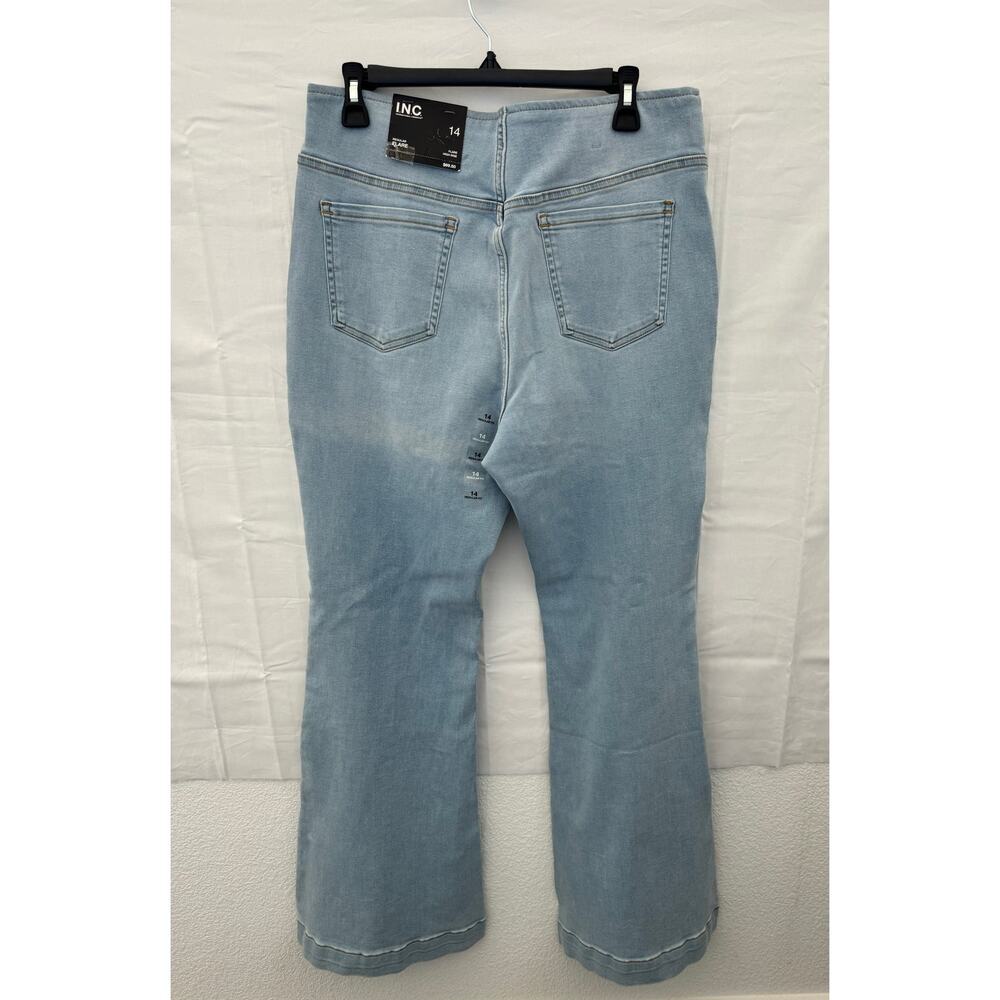 INC Women's Light Wash Flared Jeans Size 14 - Picture 2 of 7